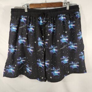 PINK FLOYD 🌈Drawstring Black Swim Trunks Pockets Men’s Size 3X NWOT (KK-16)